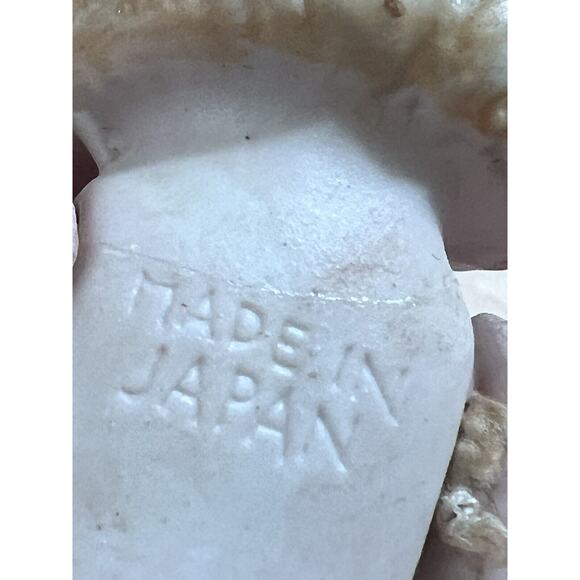 6.5” Antique Japanese All Bisque Painted Molded Hair Girl Doll Articulated Arms - Picture 3 of 3